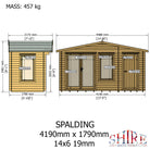 Shire Spalding 14x6 Log Cabin