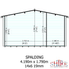Shire Spalding 14x6 Log Cabin