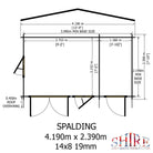 Shire Spalding 14x8 Log Cabin