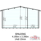 Shire Spalding 14x8 Log Cabin