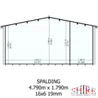 Shire Spalding 16x6 Log Cabin