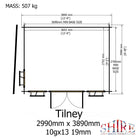 Shire Tilney 13x10 Log Cabin