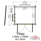 Shire Tilney 7x6 Log Cabin