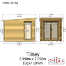 Shire Tilney 7x10 Log Cabin