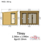 Shire Tilney 10x8 Log Cabin