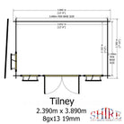 Shire Tilney 13x8 Log Cabin