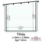 Shire Tilney 7x8 Log Cabin