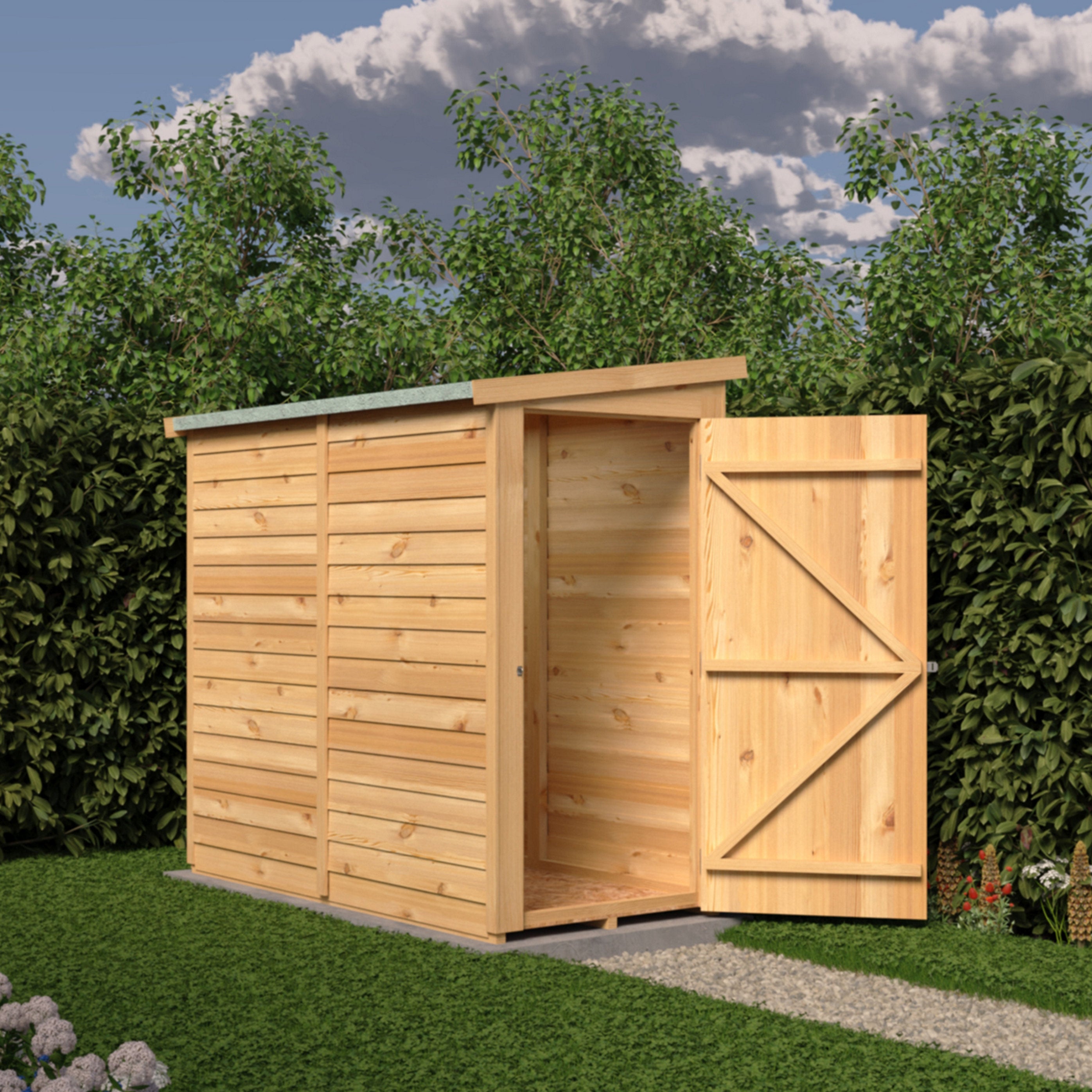 Shire Super Value Overlap Pent Shed 6x3