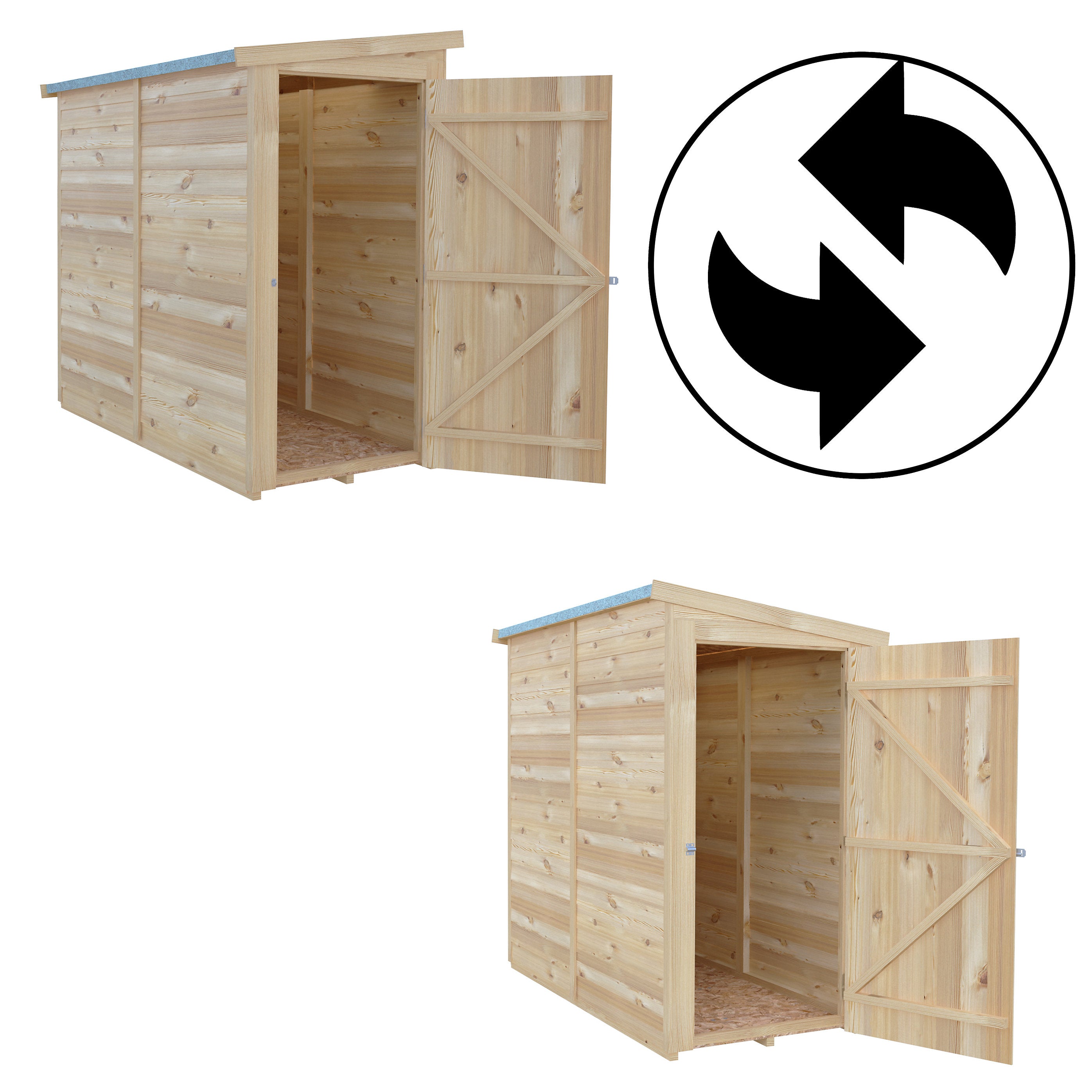 Shire Super Value Overlap Pent Shed 6x3