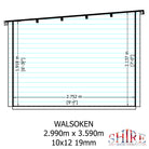 Shire Walsoken 10x12 Log Cabin