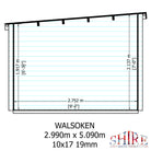 Shire Walsoken 10x17 Log Cabin