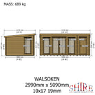 Shire Walsoken 10x17 Log Cabin