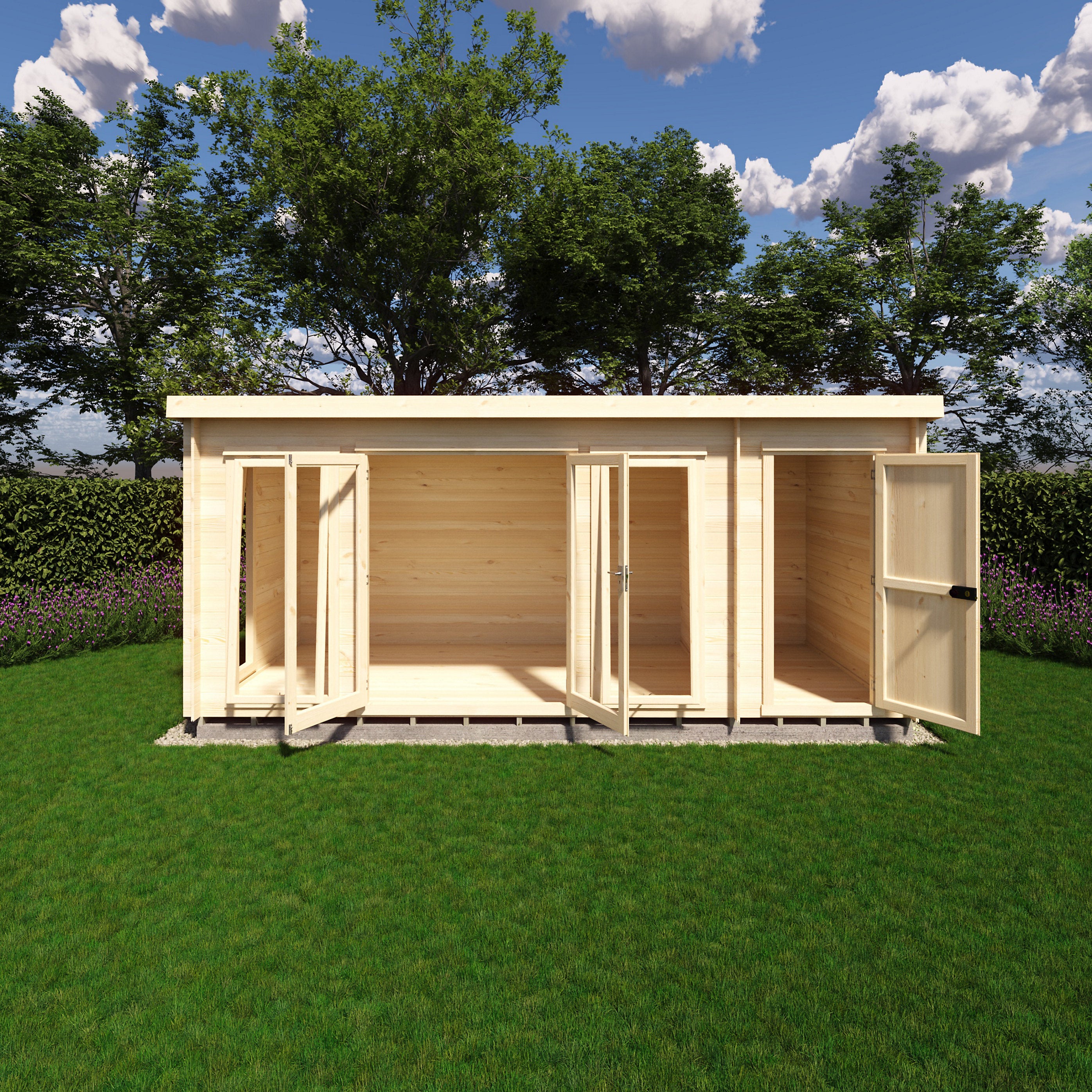 Shire Walsoken 8x17 Log Cabin