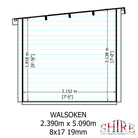 Shire Walsoken 8x17 Log Cabin