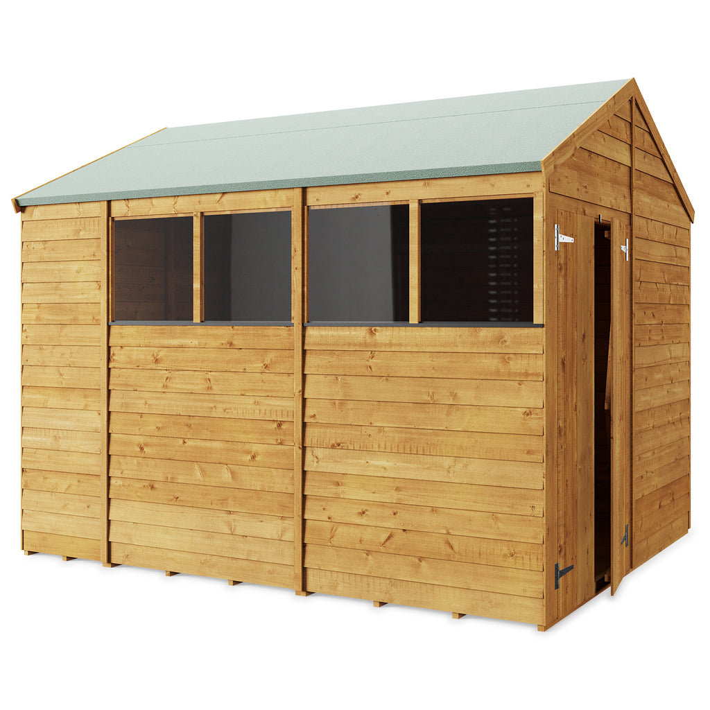 Customizable 10x8 Wooden Apex Shed with Windows | Store More Sheds - anydaydirect