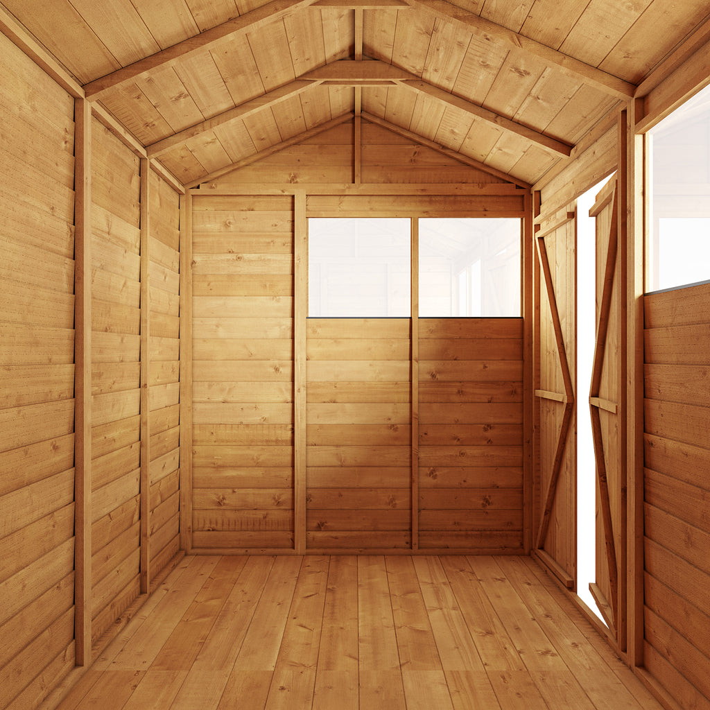 Customizable 12x6ft Apex Overlap Shed with Windows - Store More - anydaydirect