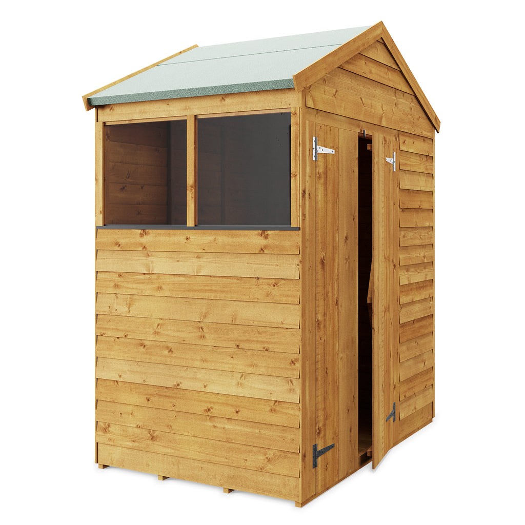 Customizable Wooden Garden Shed - 4x6 Apex with Windows - anydaydirect