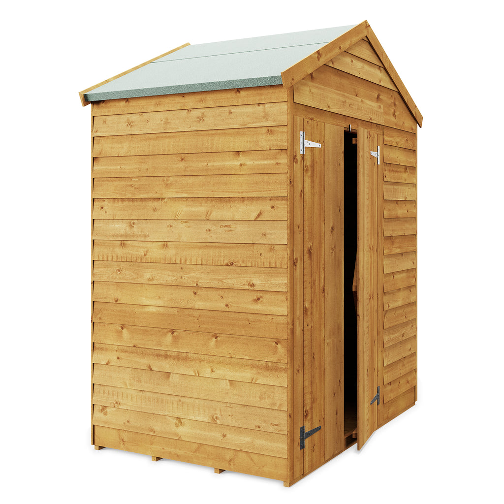 Customizable 4x6 Apex Wooden Garden Shed - Windowless - anydaydirect