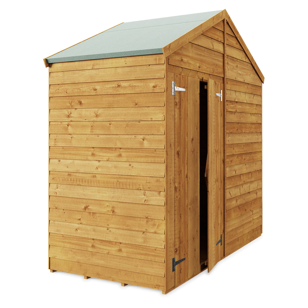 Customizable Overlap Apex Shed 4x8 – Durable & Windowless - anydaydirect