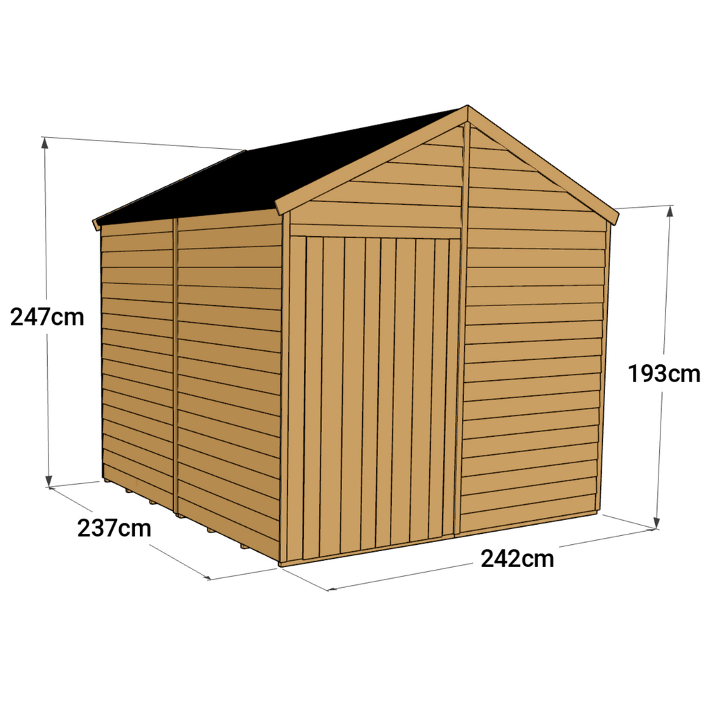 Customizable 4x8 Apex Shed with Windows – Durable & Versatile - anydaydirect