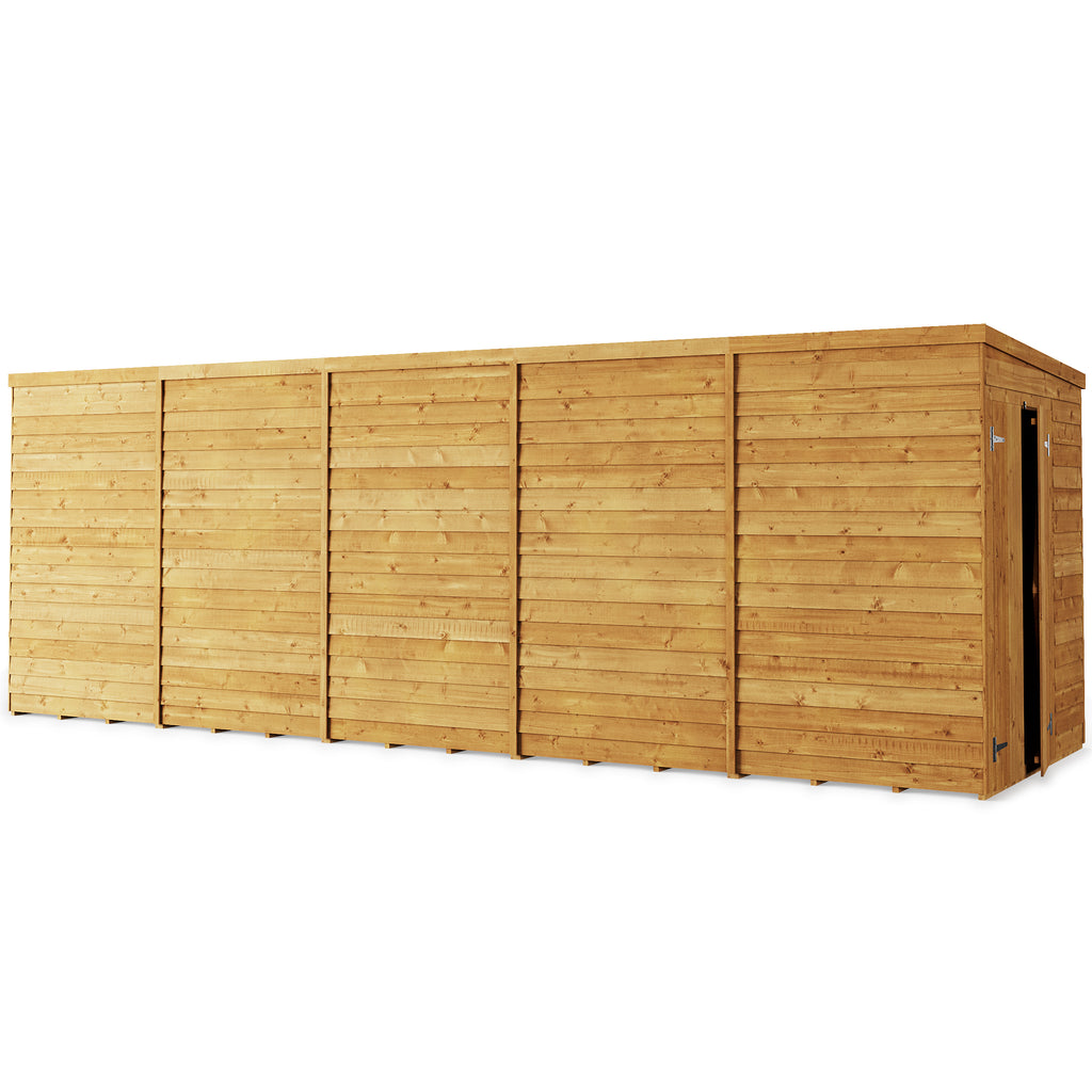 Customizable 20x6 Wooden Shed - Store More Overlap Pent - anydaydirect