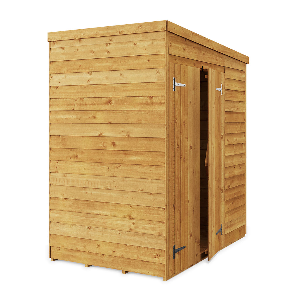 Customizable Windowless Wooden Pent Shed 4x6 - Durable Garden Solution - anydaydirect