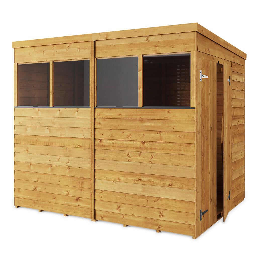 Customizable 8x6 Pent Shed with Window - Durable Wood Construction - anydaydirect