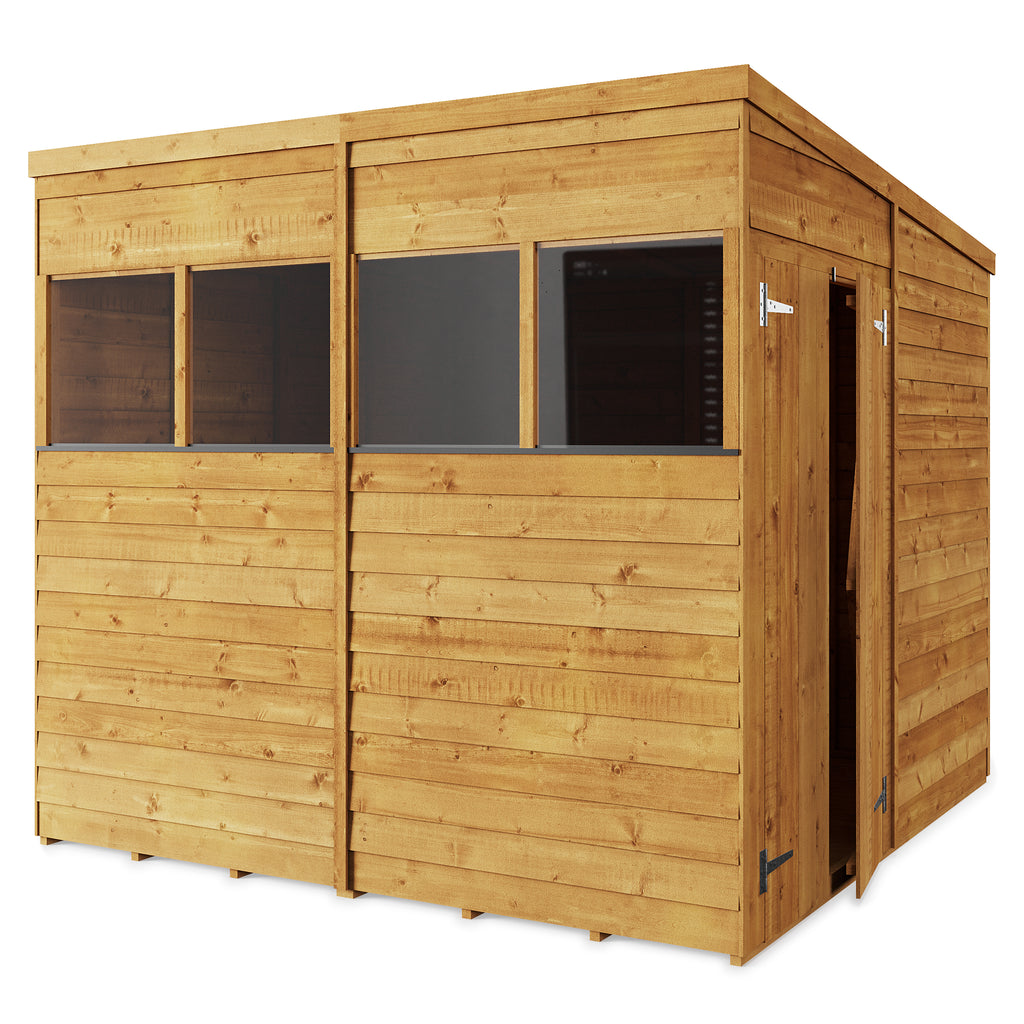 Customizable 8x8 Wooden Garden Shed with Windows - Store More - anydaydirect