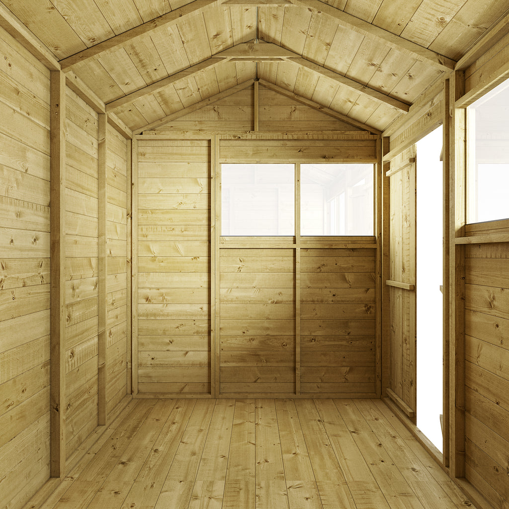 Customizable Tongue and Groove 12x6 Apex Shed with Windows - anydaydirect