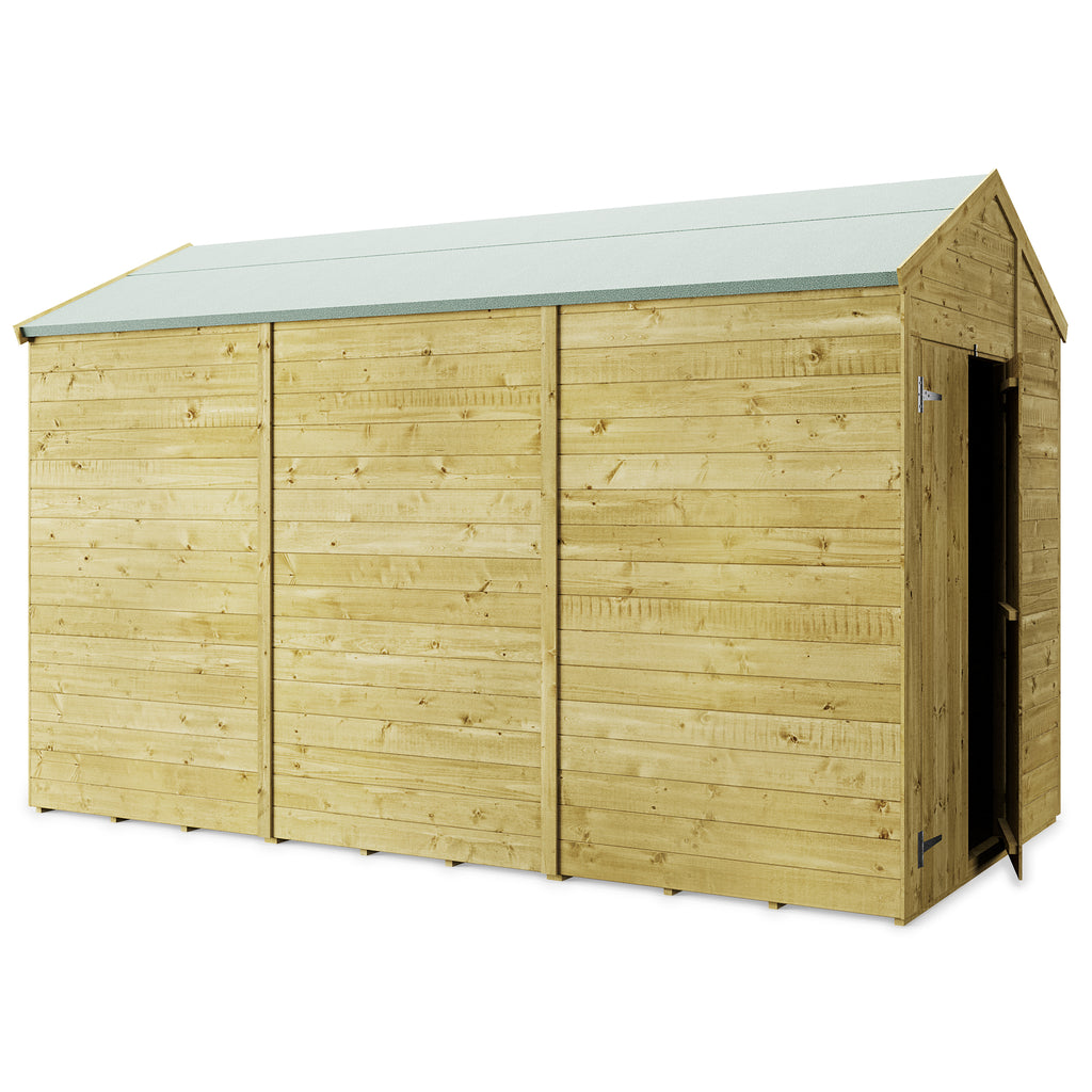 12x6 Windowless Apex Tongue & Groove Shed – Durable & Customizable - anydaydirect