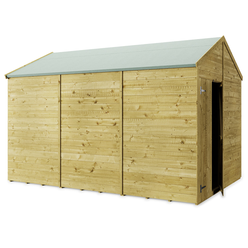 Customizable 12x8 Apex Tongue & Groove Shed - Windowless - anydaydirect