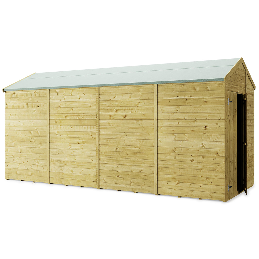 16x6 Tongue and Groove Apex Shed - Windowless & Customizable - anydaydirect