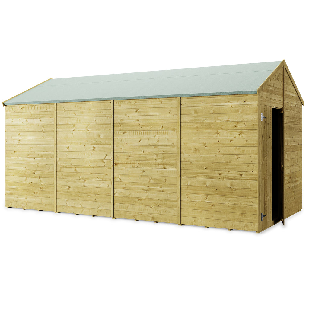 Customizable 16x8 Tongue and Groove Apex Shed - Windowless - anydaydirect