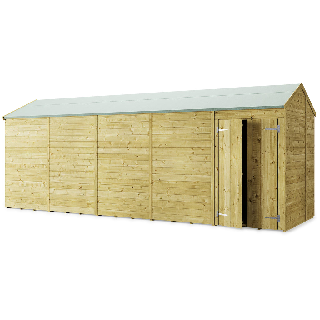 Store More Tongue and Groove Apex Shed - 20x6 Windowless