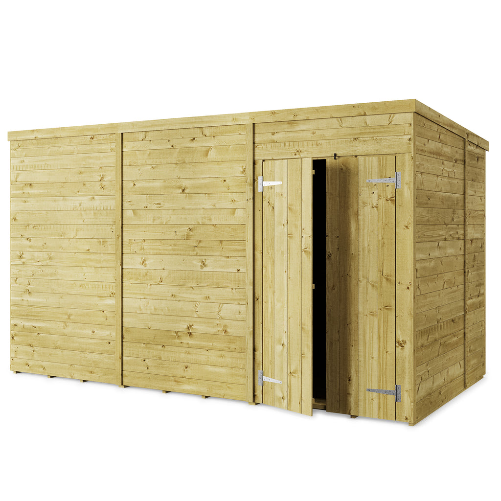 Store More Tongue and Groove Pent Shed - 12x6 Windowless