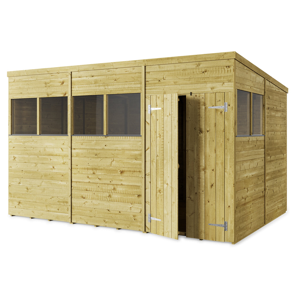Store More Tongue and Groove Pent Shed - 12x8 Windowed