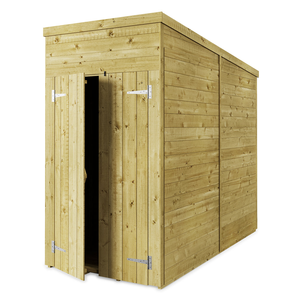 4x8 Windowless Wooden Shed | Customizable & Durable Storage - anydaydirect