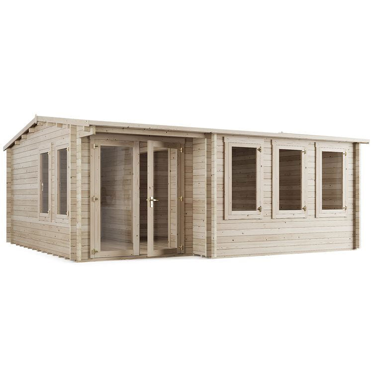 Welbeck Reverse Apex Garden Office Shed - 5.5m x 5.0m - anydaydirect