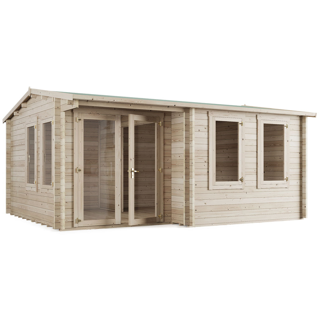 Spacious Store More Welbeck Garden Office with Reverse Apex Roof - anydaydirect