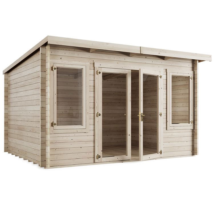 Ashley Pent Log Cabin - Garden Room 4m x 3m | High Quality - anydaydirect