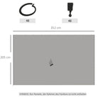 Outsunny 4 Pack Universal Gazebo Replacement Sidewalls Privacy Panel for Most 3 x 4m Gazebo Canopy Pavillion Outdoor Shelter Curtains Accessories Light Grey - anydaydirect