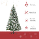 HOMCOM 6FT Artificial Christmas Tree with Pine Cones, Holiday Home Xmas Decoration Automatic Open, Green - anydaydirect