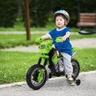 HOMCOM Kids Electric Motorbike Child Ride on Motorcycle 6V Battery Scooter (Green) - anydaydirect