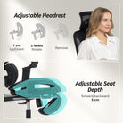 HOMCOM Ergonomic Office Chair Special, High Back Mesh Desk Chair, Black - anydaydirect