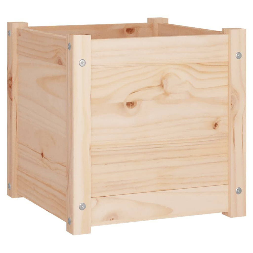 vidaXL Garden Planters 2 pcs 40x40x40 cm Solid Pinewood - anydaydirect