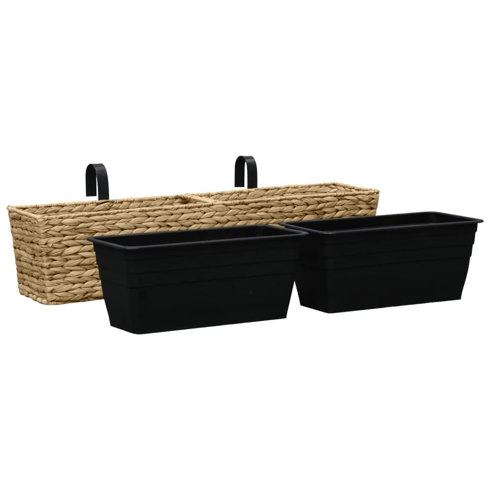 vidaXL Planters 2 pcs Water Hyacinth - anydaydirect