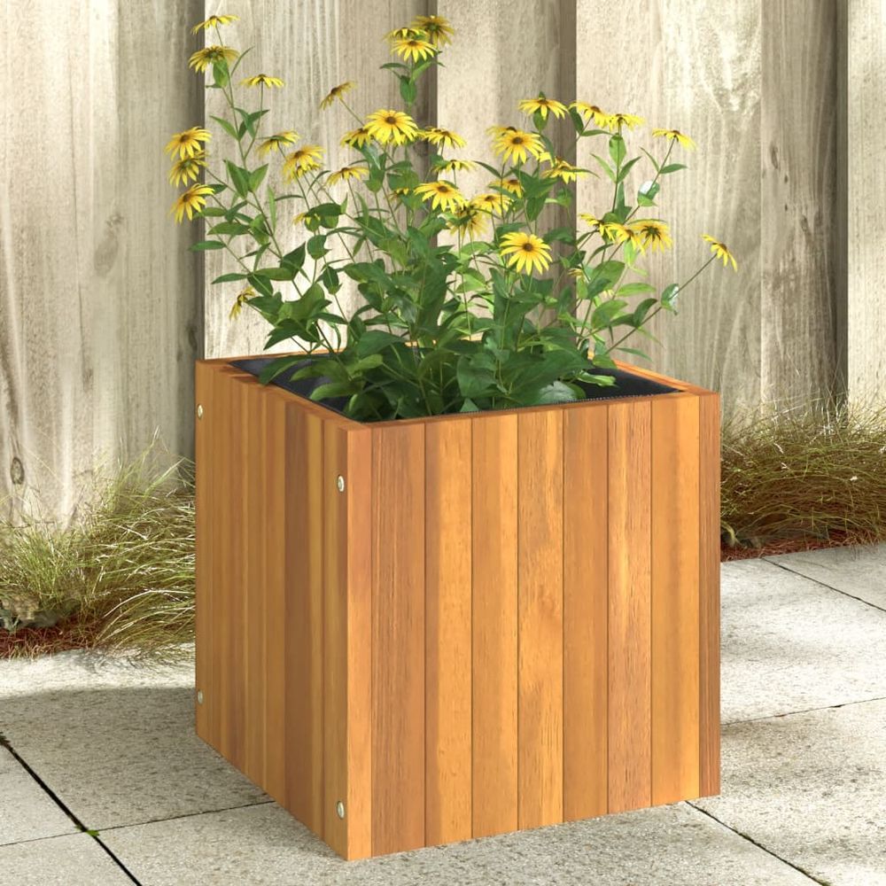 vidaXL Garden Planter 25x25x25 cm Solid Wood Acacia - anydaydirect