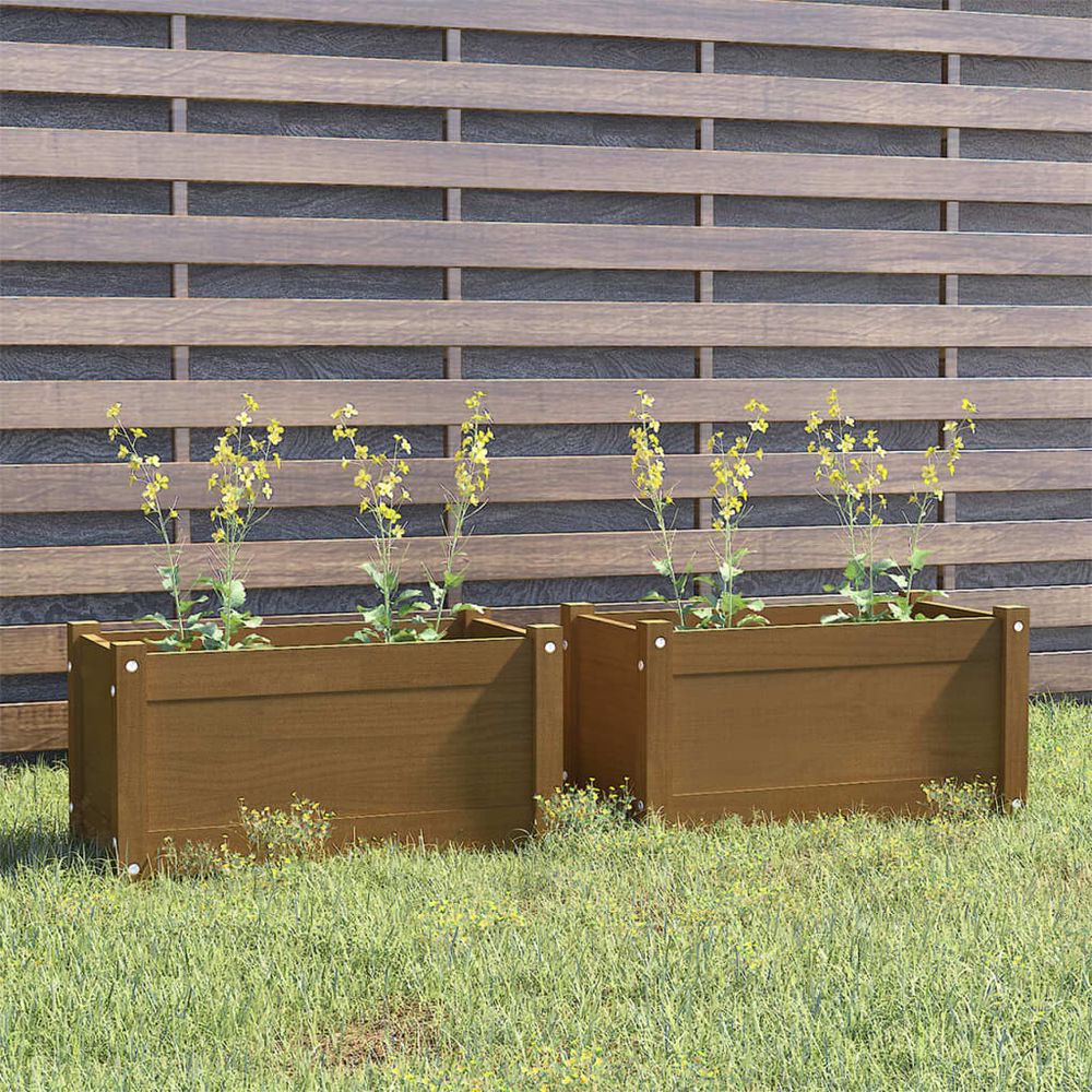 vidaXL Garden Planter 60x31x31 cm Solid Pinewood - anydaydirect