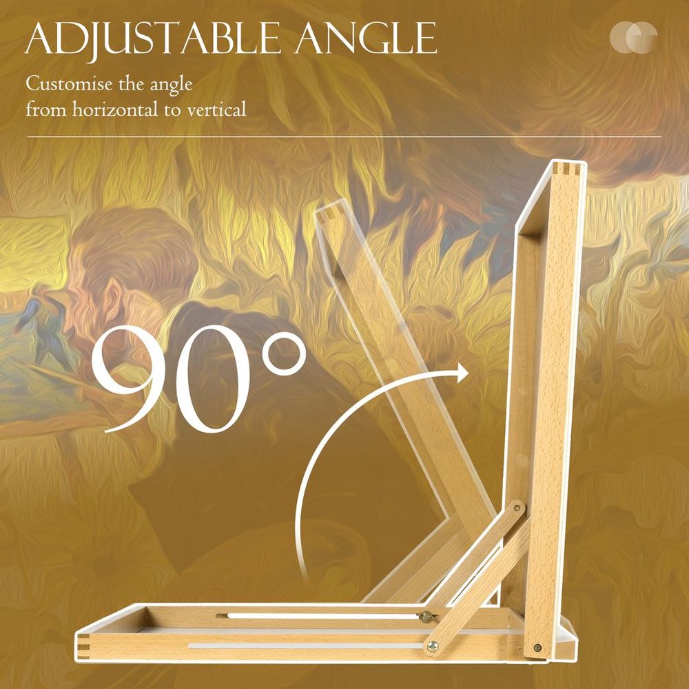 Vinsetto Desktop Table Easel Adjustable Table Top Easel for Adults Beginners - anydaydirect