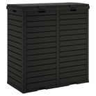 Outdoor Garbage Bin Black 78x41x86 cm Polypropylene - anydaydirect